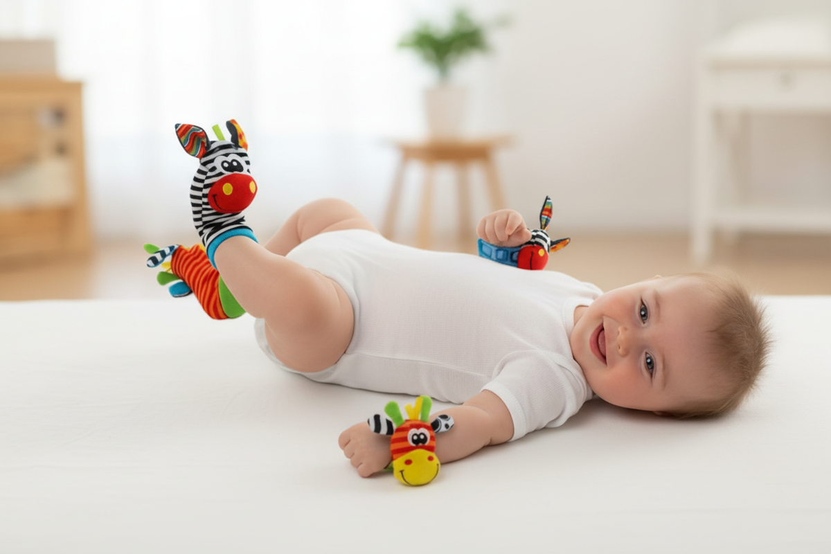 Baby Sock Rattle – Lifestyle