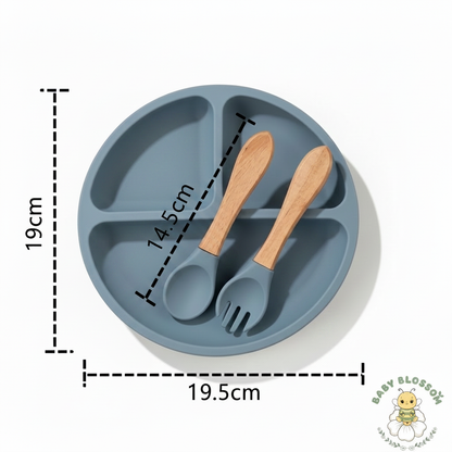 Silicone Plate Empty No Food