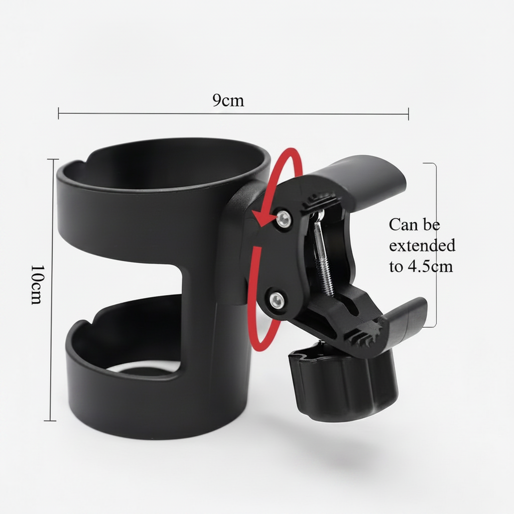 Stroller Cup Holder – Dimension Graphic