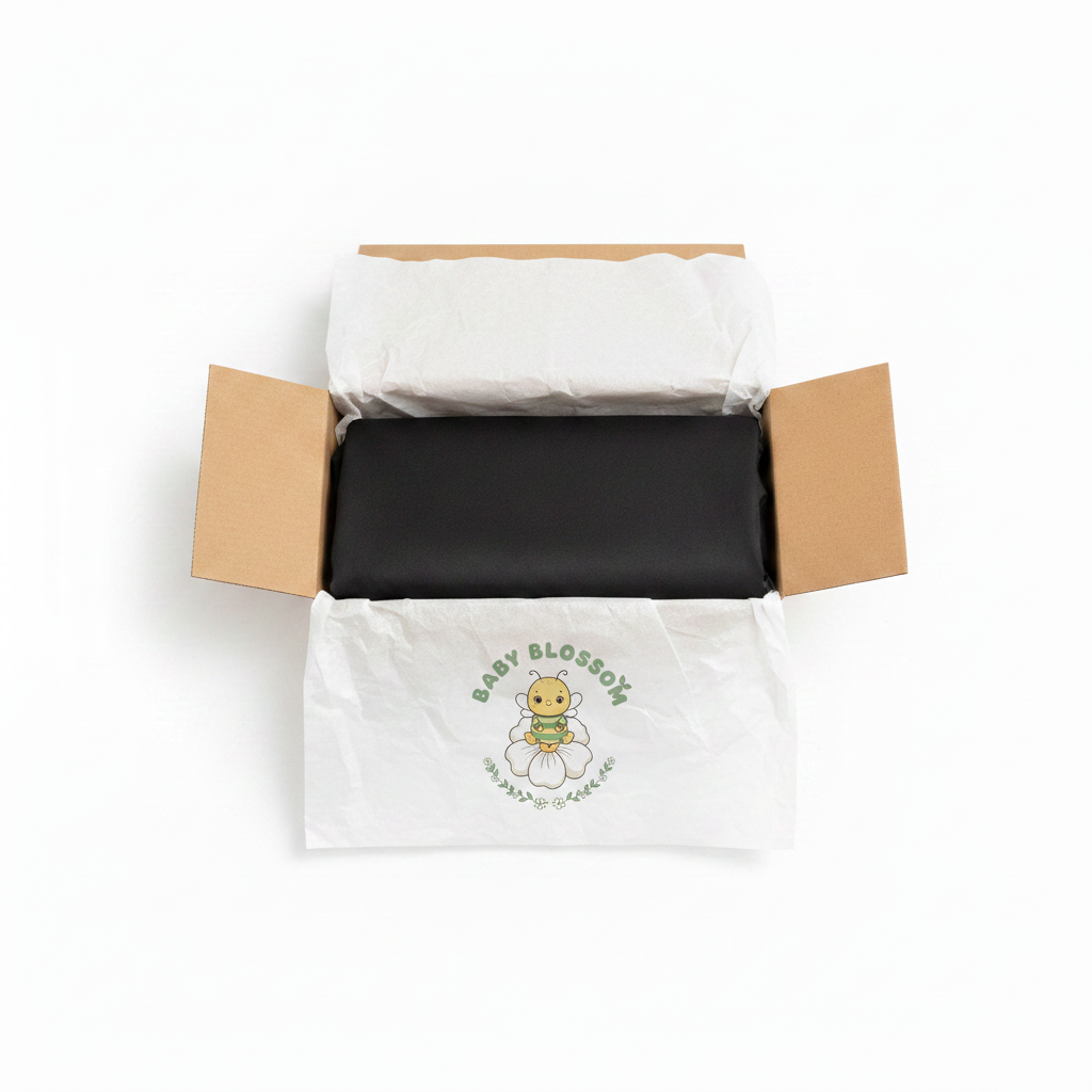 Sun & Snooze Packaging with Baby Blossom Logo