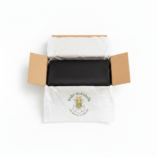 Sun & Snooze Packaging with Baby Blossom Logo